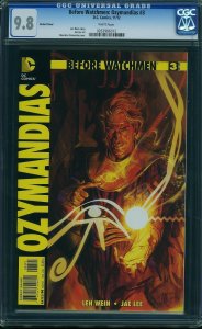 Before Watchmen: Ozymandias #3 Variant Cover (2012) CGC 9.8 NM/MT