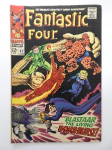 Fantastic Four #63 (1967) 3-Hole Punch Sharp GVG Condition!