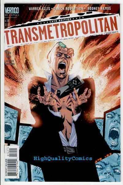 TRANSMETROPOLITAN #14, NM+, Warren Ellis, Ramos, Vertigo, 1997, Darick Robertson