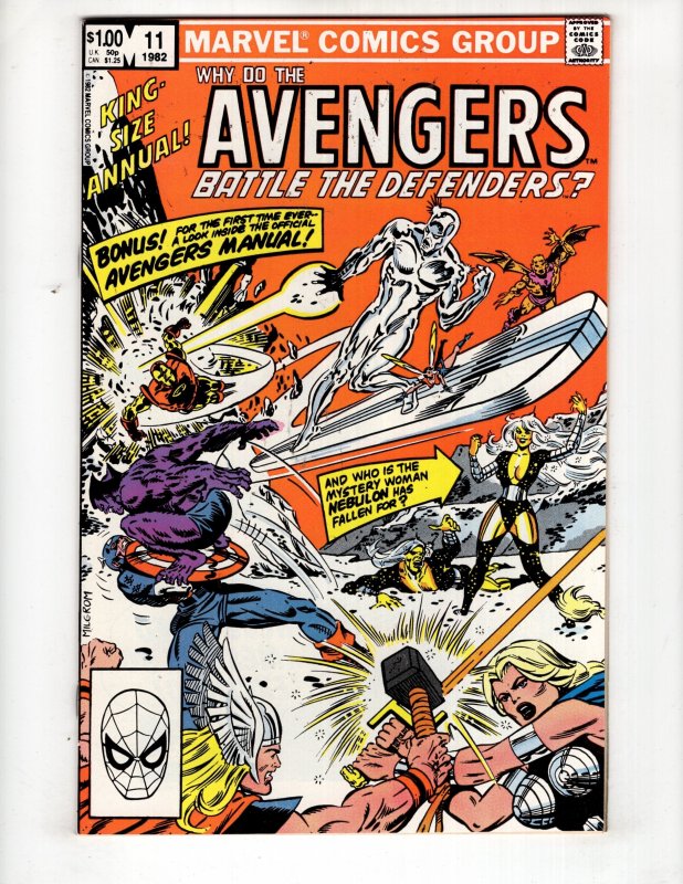 Avengers Annual #11  (NM-) 1982 SILVER SURFER !!! DEFENDERS !!! / ID#306