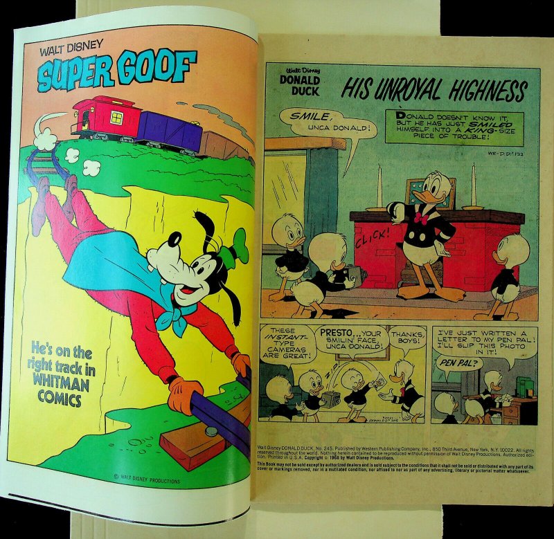 Donald Duck #245 (Whitman) - Very Fine+ 