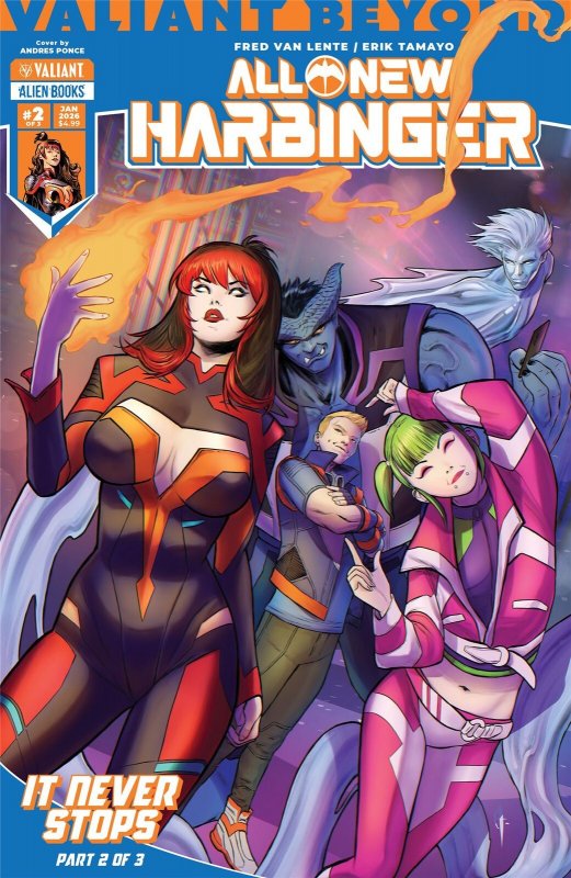 Valiant Beyond: All-New Harbinger #5--It Never Stops #2 Cover A Ponce IDW Comic