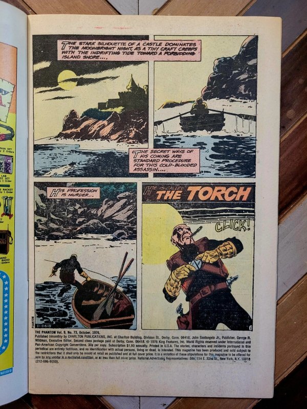 The Phantom #73 FN/VF 7.0 (Charlton Comics 1976) Don Newton Cover The Torch!