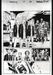 UNCANNY X-MEN #4-ORIGINAL ART-PG 20-CHRIS BACHALO-MARVEL