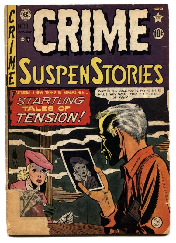 Crime Suspenstories #1 1950- EC Golden Age First issue-Wood