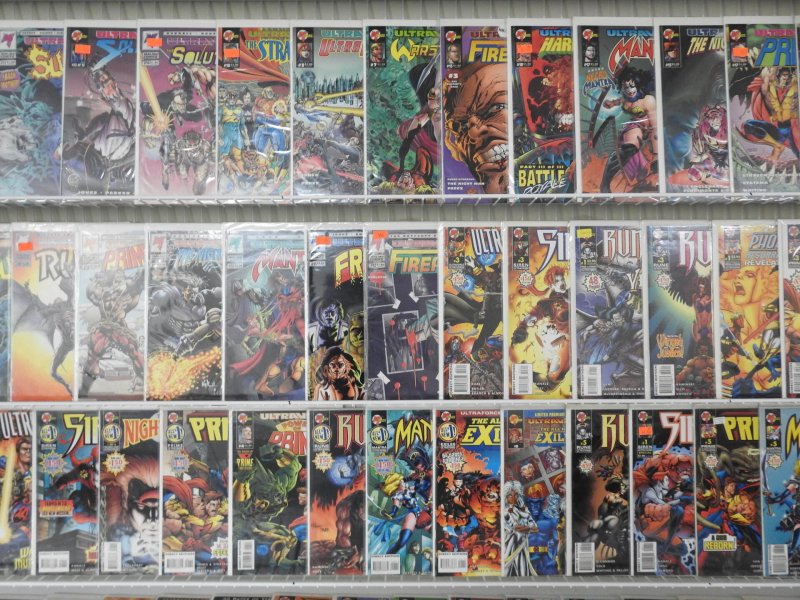 Huge Lot 160+ Comics W/ Prime, Night Man, Rune, Mantra+ Avg VF Condition!!