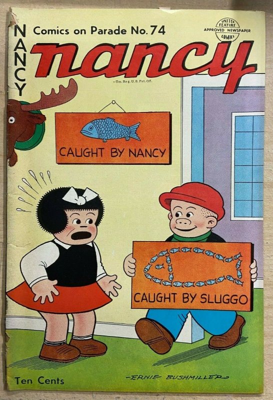 COMICS ON PARADE #74 (United Features, 11/1950) FAIR (FR) Detached Cover.Nancy   