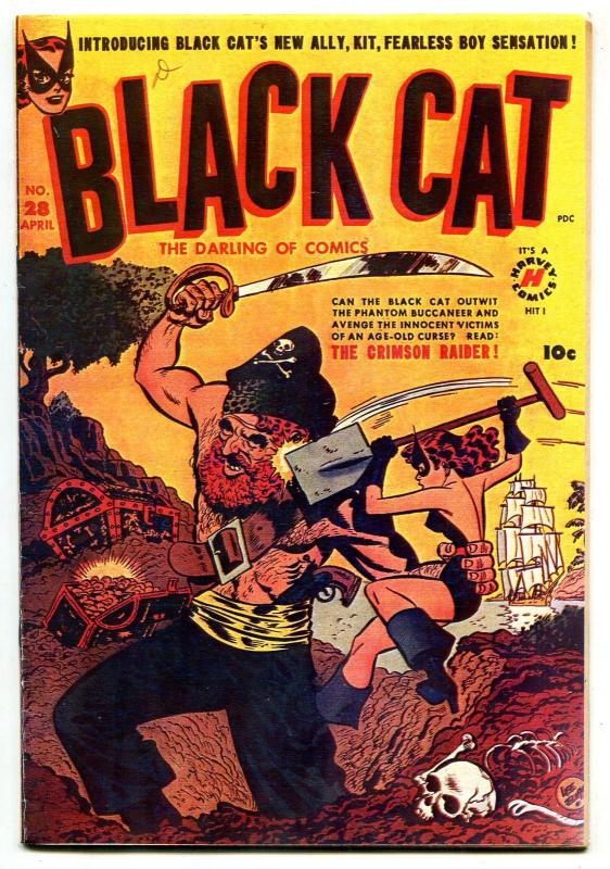 Black Cat #28 1951- Kit origin- photocopy cover