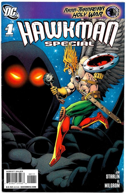 HAWKMAN SPECIAL #1 (Oct 2008) 8.5 VF+ Jim Starlin & Al Milgrom fix HAWKMAN