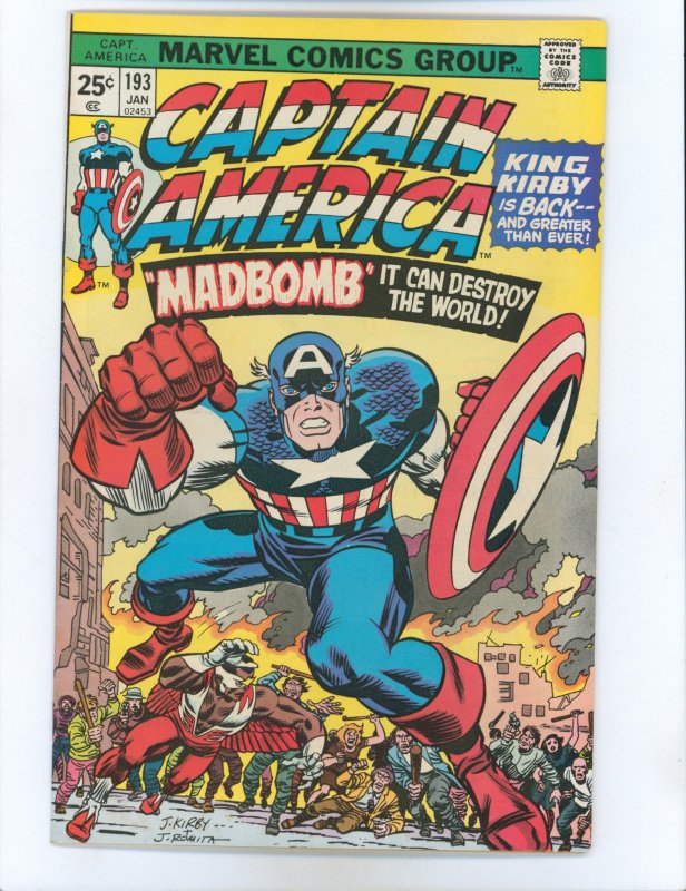 Captain America 193 classic Jack Kirby cover