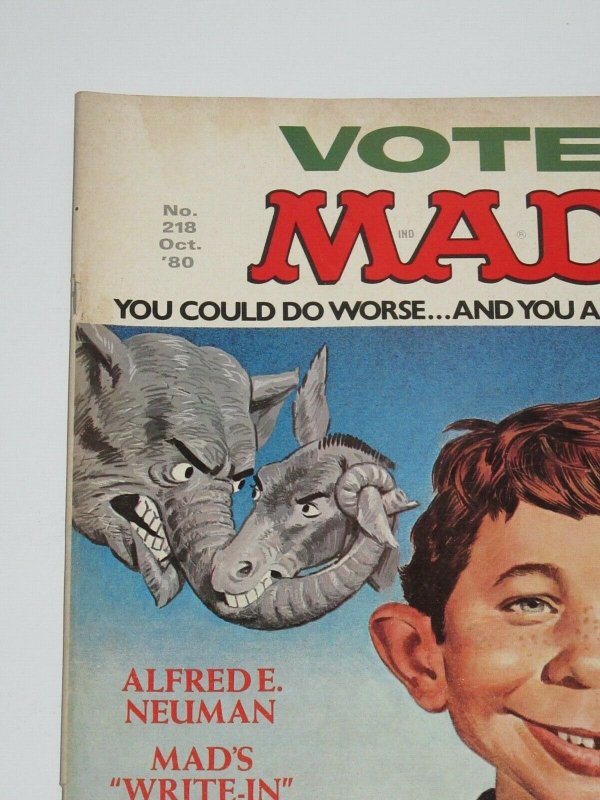 Mad Magazine #218 Vote October 1980 EC Publications FN/VF