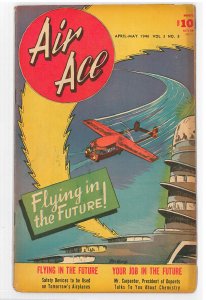 Air Ace Vol. 3 (1946) #3 VG-, Flying in the Future!, Hard to find