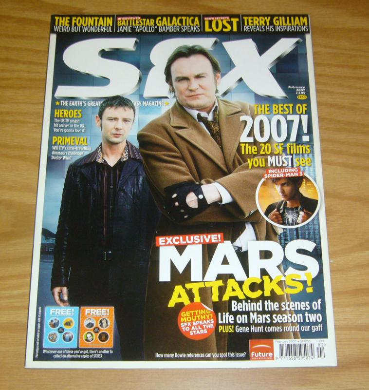 SFX #153 VF/NM terry gilliam - battlestar galactica - life on mars - spider-man