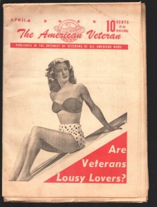 MAG: American Veteran #1 4/1946-First Issue-Newspaper format-Pin up pix-pulp ...