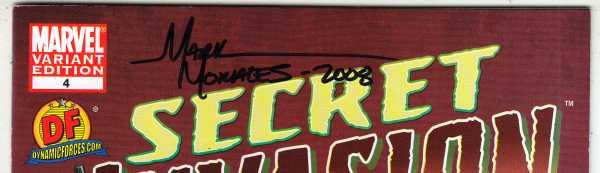 Secret Invasion Signed Dynamic Forces #4 (Sep-09) NM+ Super-High-Grade Iron M...