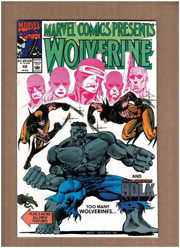 Marvel Comics Presents #59 Wolverine Hulk Punisher Werewolf By Night NM- 9.2