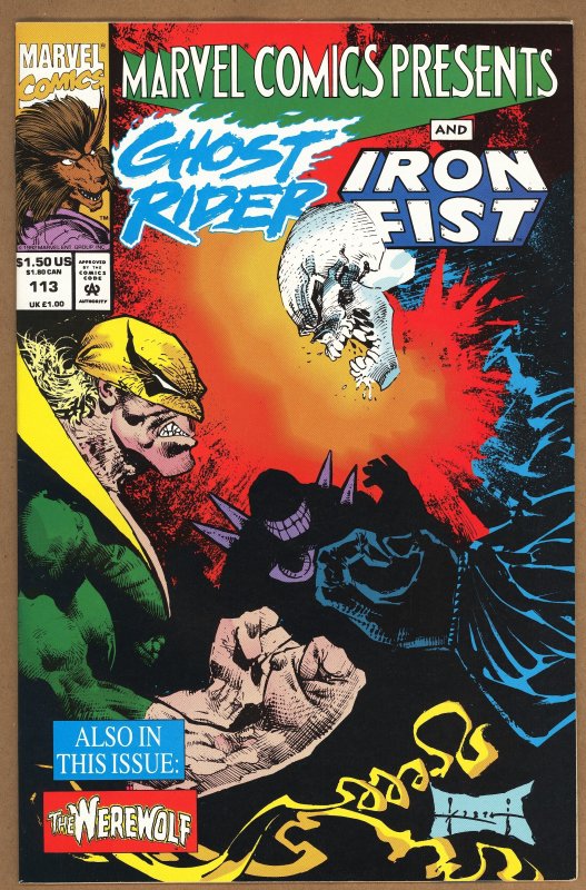 Marvel Comics Presents #113 (1992) - Flipbook Wolverine/Ghost Rider Iron Fist