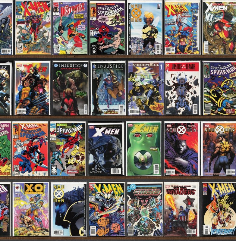 Huge Lot 130+ Comics with X-Men, The Spectacular Spider-Man & More!