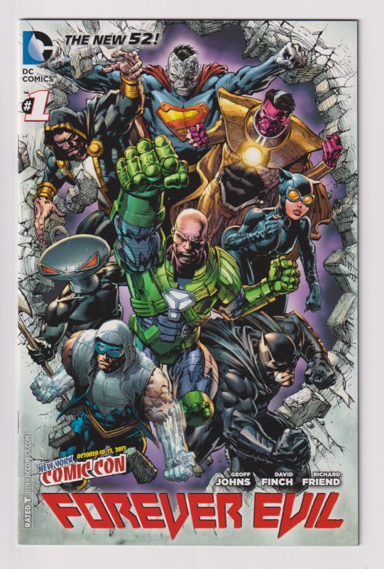 DC Comic! Forever Evil! Issue #1! NYCC 2013 Variant!