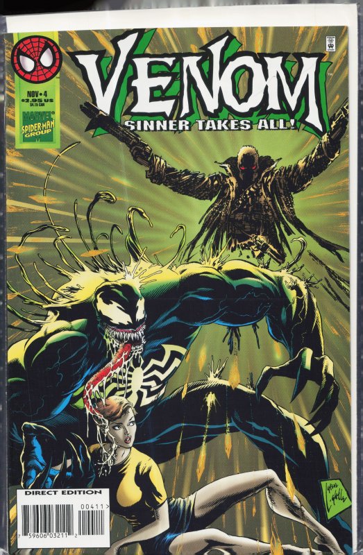 Venom: Sinner Takes All #4 (1995) Venom