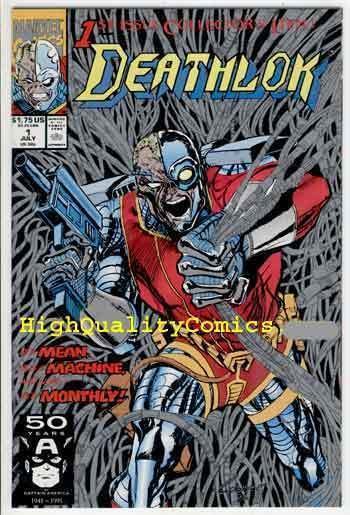 DEATHLOK #1, NM+, Cyborg, 1991, Wolf, Robot, Guns, Machine, more DL in store
