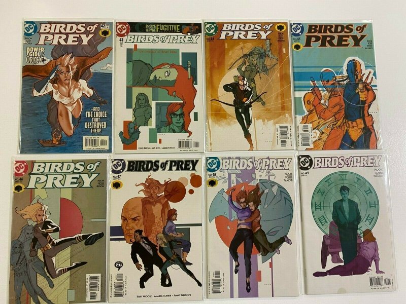 Birds of Prey lot 48 from #1-49 missing #8 avg 8.0 VF #1 is 4.0 VG (1999-2003)