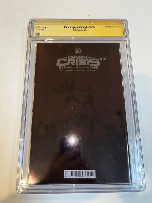 Dark Crisis On Infinite Earth (2022) # 2 (CGC SS 9.8) Signed J. Williamson •1:25