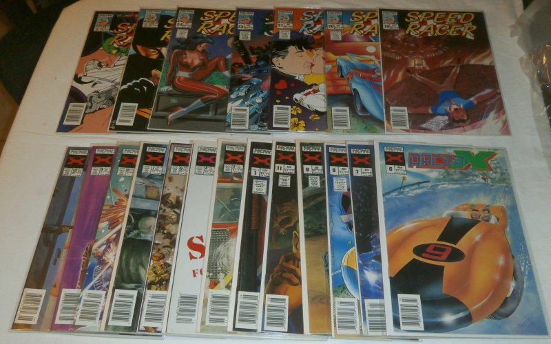 Speed Racer #19-21,23,24,26,29; Racer X V1 #6-9,11, V2 #1,3,4,6-10 (set of 20)