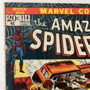 Amazing Spiderman #114 2nd Appearance of Hammerhead (1972) Marvel - LOW GRADE