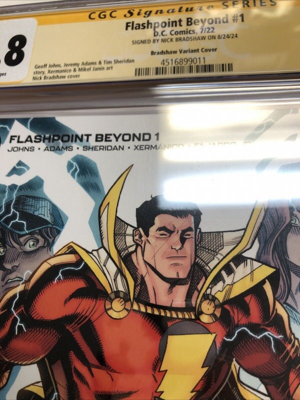 Flashpoint Beyond (2022) #1 (CGC 9.8 SS) Signed Nick Bradshaw • 1:25 • Census =2
