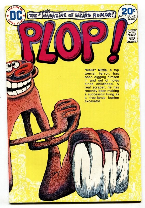 Plop! #5 1974- DC Weird Humor- Basil Wolverton- VF/NM