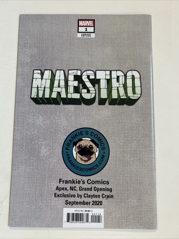 MAESTRO #1 (2020) CLAYTON CRAIN VARIANT / Infinity Gauntlet Venom Homage!!