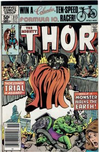 Thor #313 (1966 v1) Odin Balder Loki Newsstand VF-