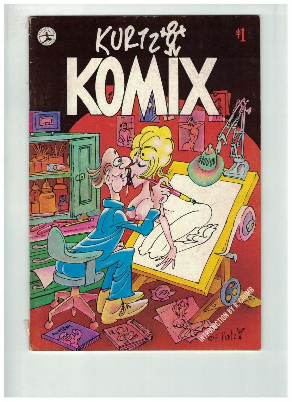 KURTZMAN  KOMIX 1 2nd Print VG SPLIT COVER Sept. 1976