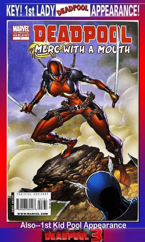 Deadpool Merc With Mouth #7 Grail Key Variant! 1st Lady Deadpool! Xmen Wolverine