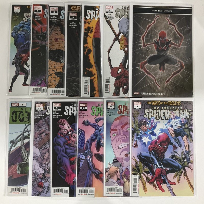 Superior Spider-Man Vol 2 2019 1 2 3 4 5 6 7 8 9 10 11 12 + Octopus 1 Marvel Nm