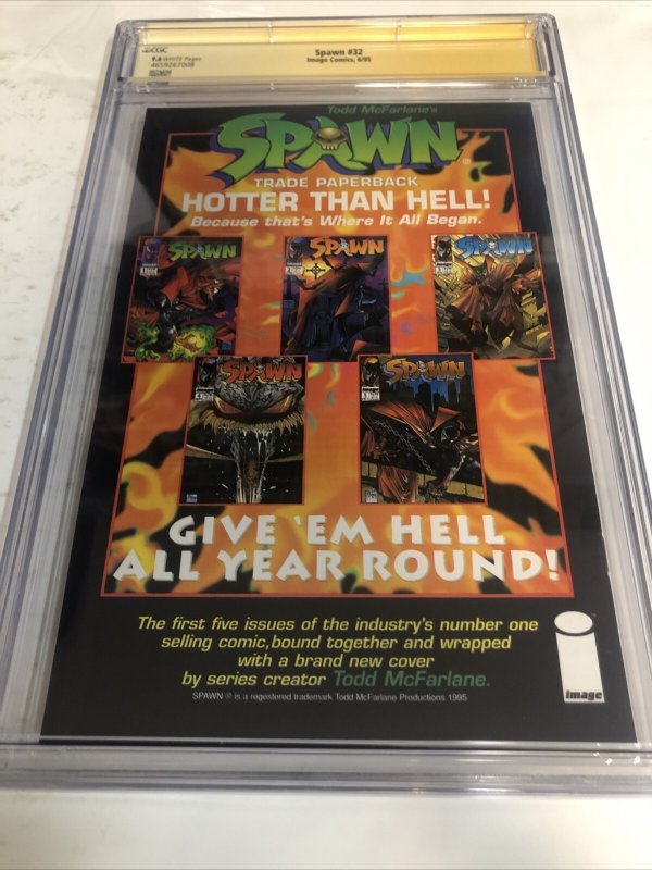 Spawn (1995) # 32 (CGC 9.6 SS) Signed Greg Capullo * Image Comics