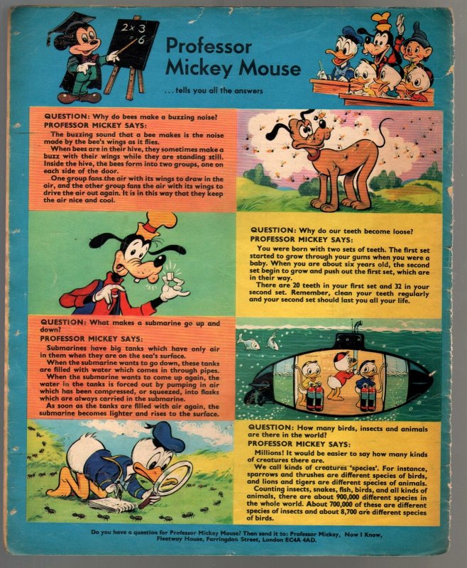 Walt Disney's Now I Know #1 1972-U.K. Published-comic style art-games-G