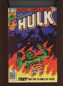 (1979) The Incredible Hulk #240: BRONZE AGE! NEWSSTAND COPY! (7.0)
