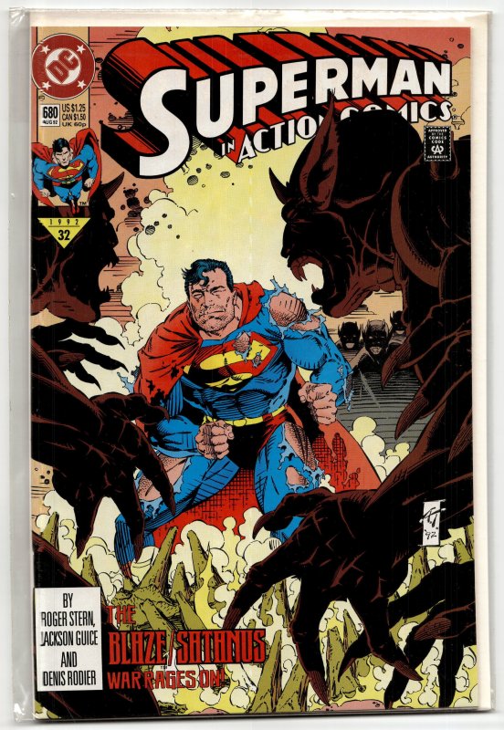 Action Comics #680 Direct Edition (1992) Superman