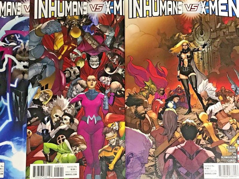 INHUMANS VS X-MEN#0-6 VF/NM LOT 2017  MARVEL COMICS