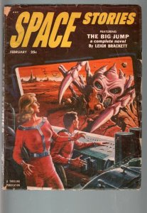 SPACE STORIES 1953 FEB-#3-SPACE GIRL COVER-HENRY HASSE VG