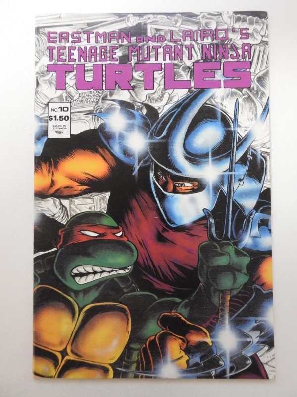 Teenage Mutant Ninja Turtles #10 (1987) Signed Eastman/Laird++ VF-NM Condition!
