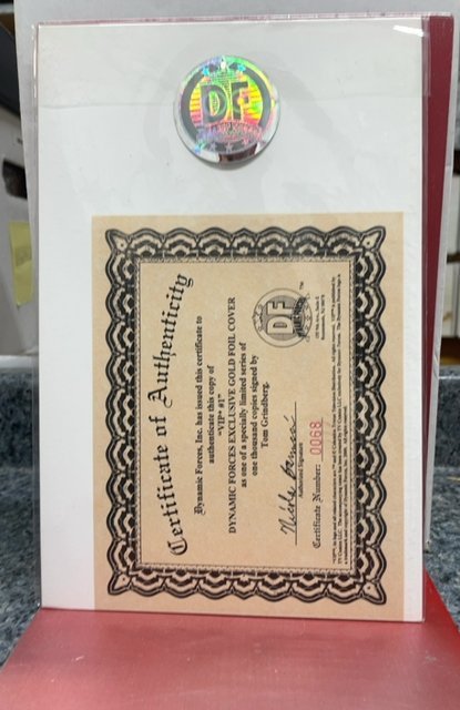 VIP Cover D (2000) dynamic forces exclusive signed by Tom grindberg