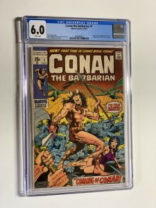 Conan the Barbarian 1 cgc 6.0 white pages marvel 1970