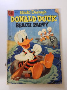 Walt Disney's Donald Duck Beach Party #1 (1954) Fair condition see desc