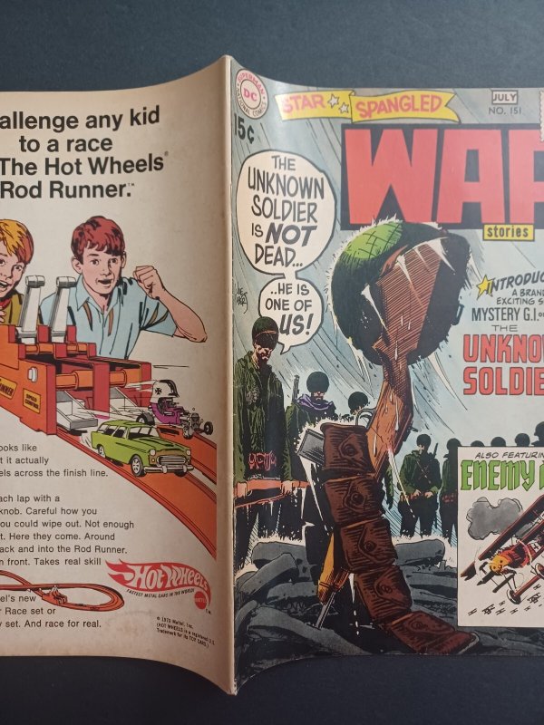 Star Spangled War Stories #151 - 1st Unknown Soldier - KEY - Kubert - 1970 - FN