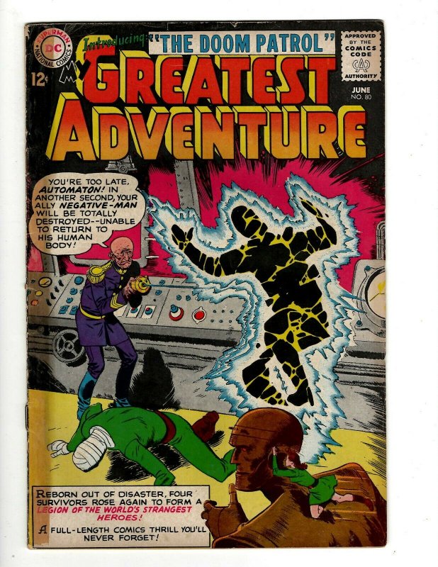 My Greatest Adventure # 80 VG/FN DC Comic Book 1st Doom Patrol Appearance J462