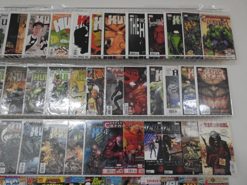 Huge Lot of 200+ Comics W/ Hulk, Deadpool, Spider-Man! Avg. FN/VF