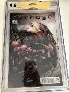Carnage (2011) # 4 (CGC 9.6 SS) Signed Clayton Crain * Marvel Comics * Zeb Wells